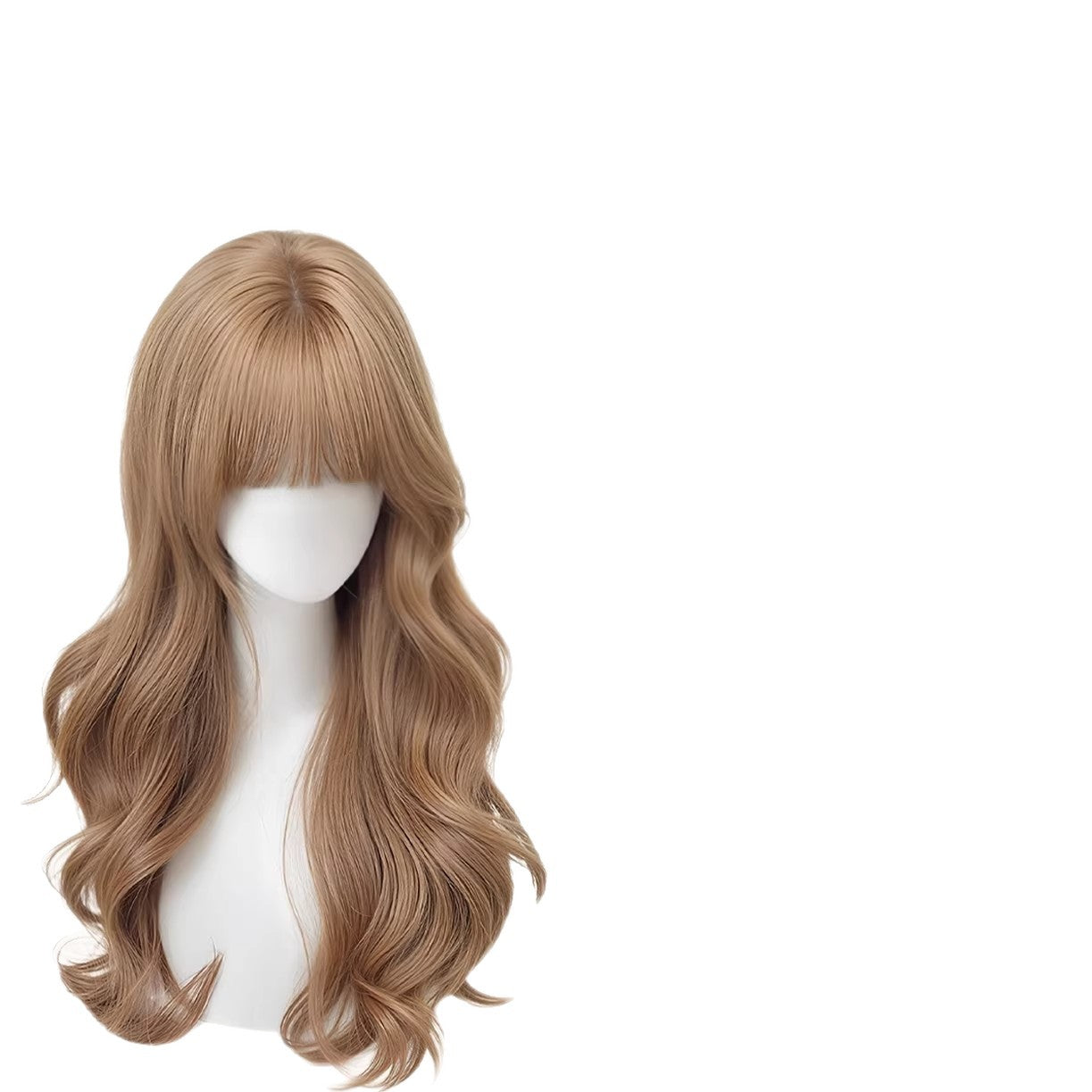 Long Wavy Wig with Bangs