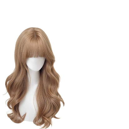 Long Wavy Wig with Bangs