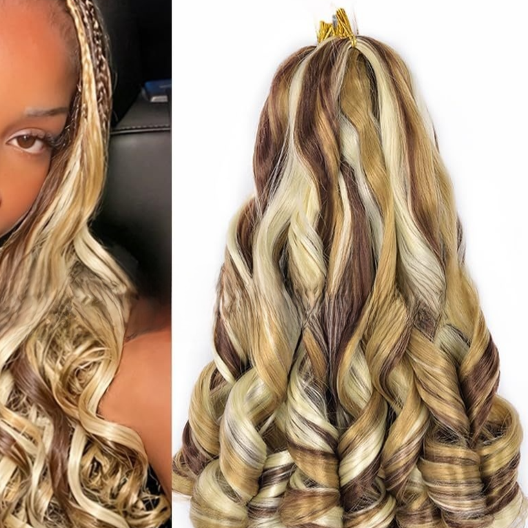 Long wavy synthetic wig in shade P2733613