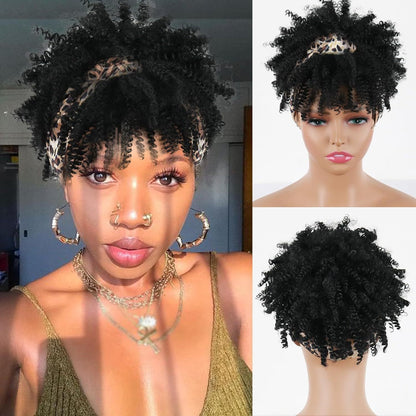 Curly Headband Wig — No Lace, No Glue