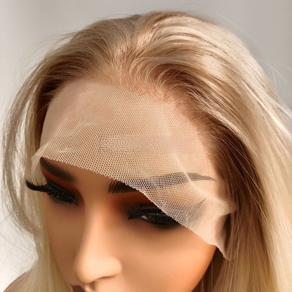 Brown to platinum gradient front lace wig — product photo 5
