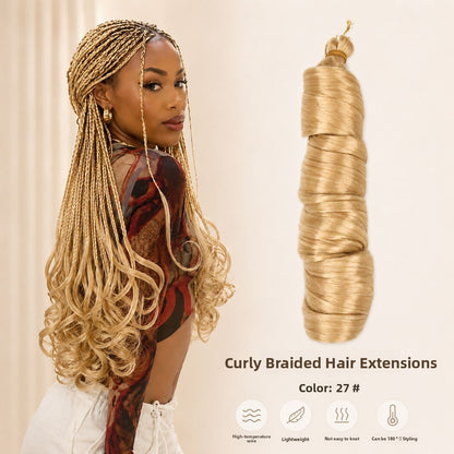 Large spiral curl wig in shade 27, honey blonde