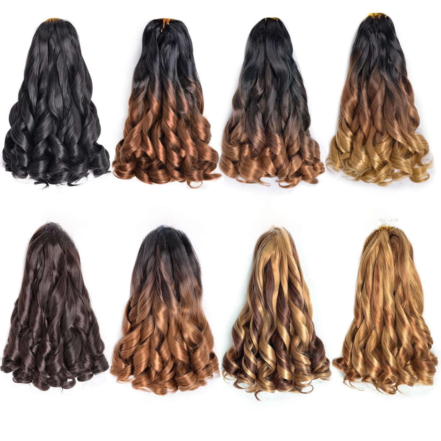 Long wavy synthetic fiber wig — product photo 4