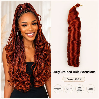 Large spiral curl wig in shade 350, copper red