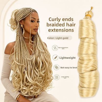 Large spiral curl wig in shade 613, platinum blonde