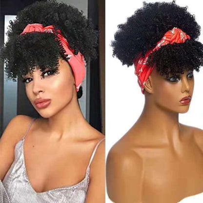 Curly Headband Wig — No Lace, No Glue