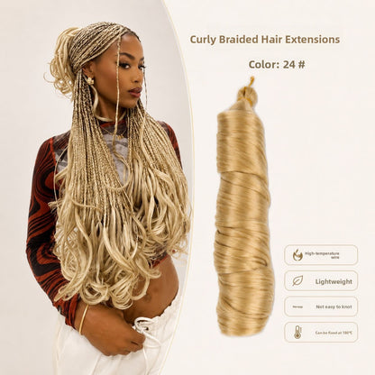 Large spiral curl wig in shade 24, light blonde