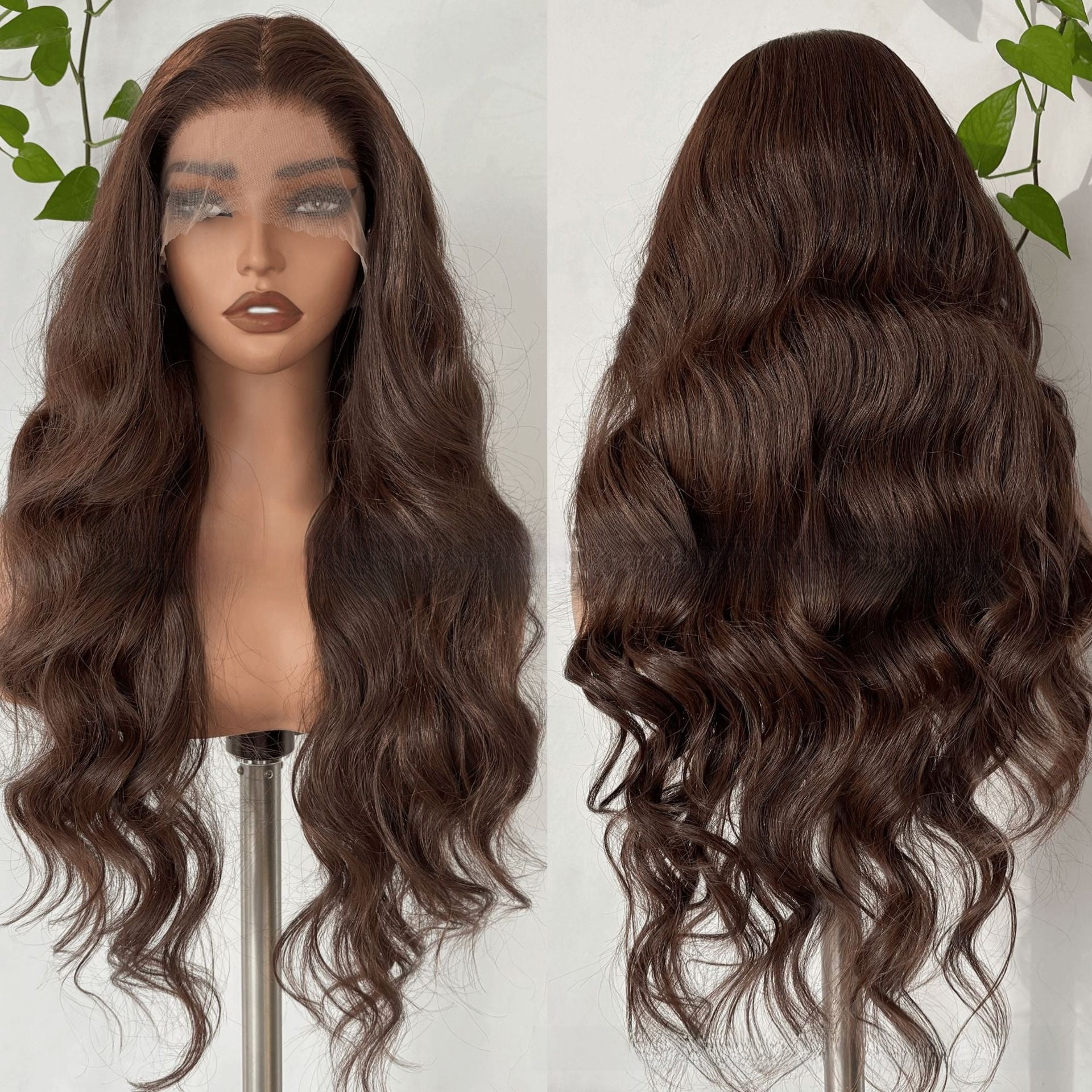 26 inch long curly lace front wig — product photo 3