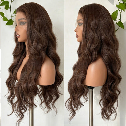 26 inch long curly lace front wig — product photo 2