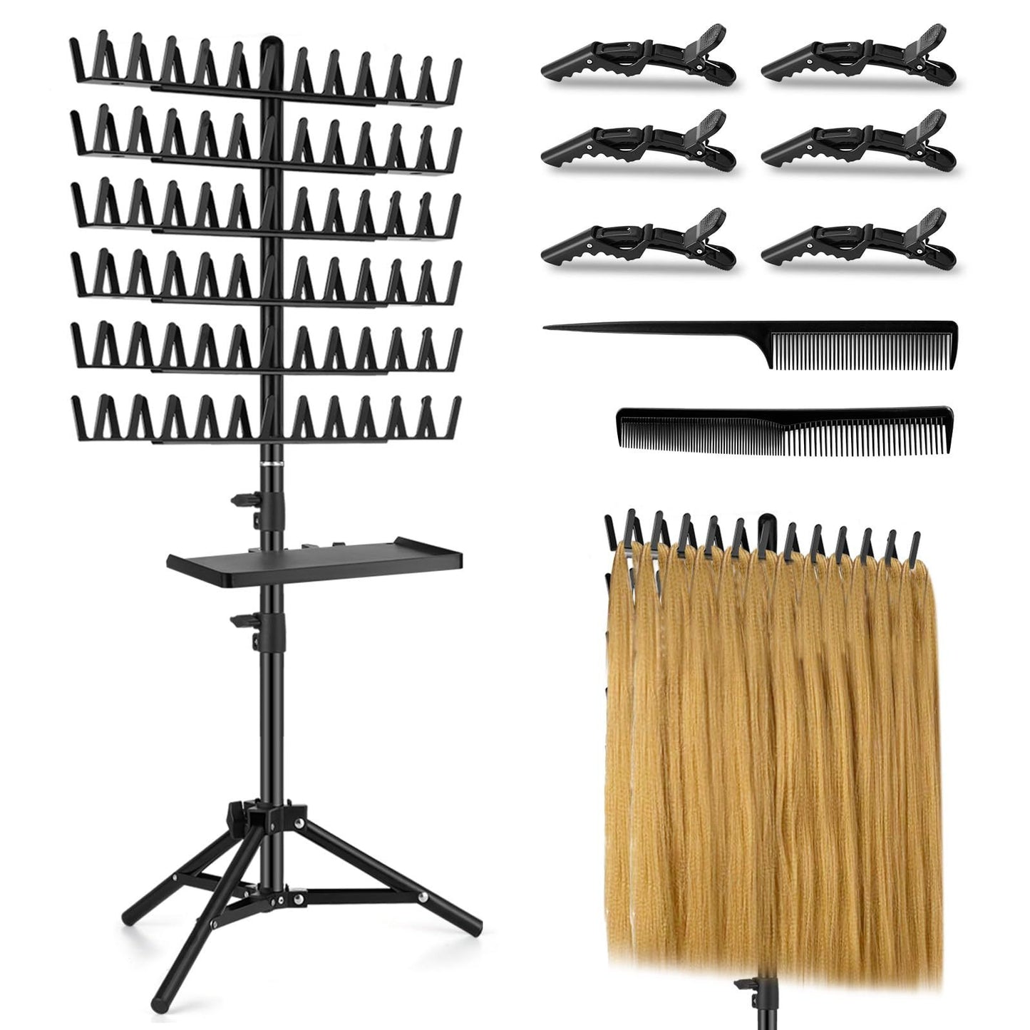 Foldable Metal Wig Stand
