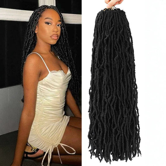 Curly-end synthetic wig