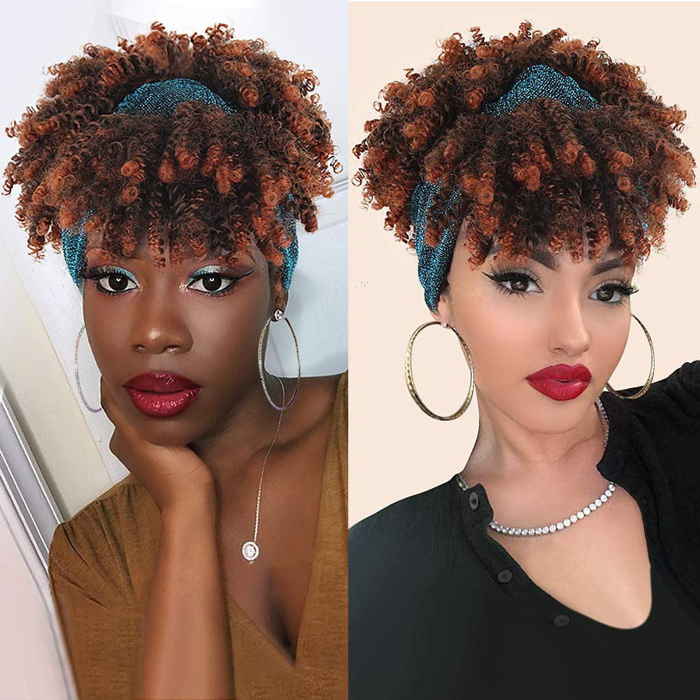 Curly Headband Wig — No Lace, No Glue