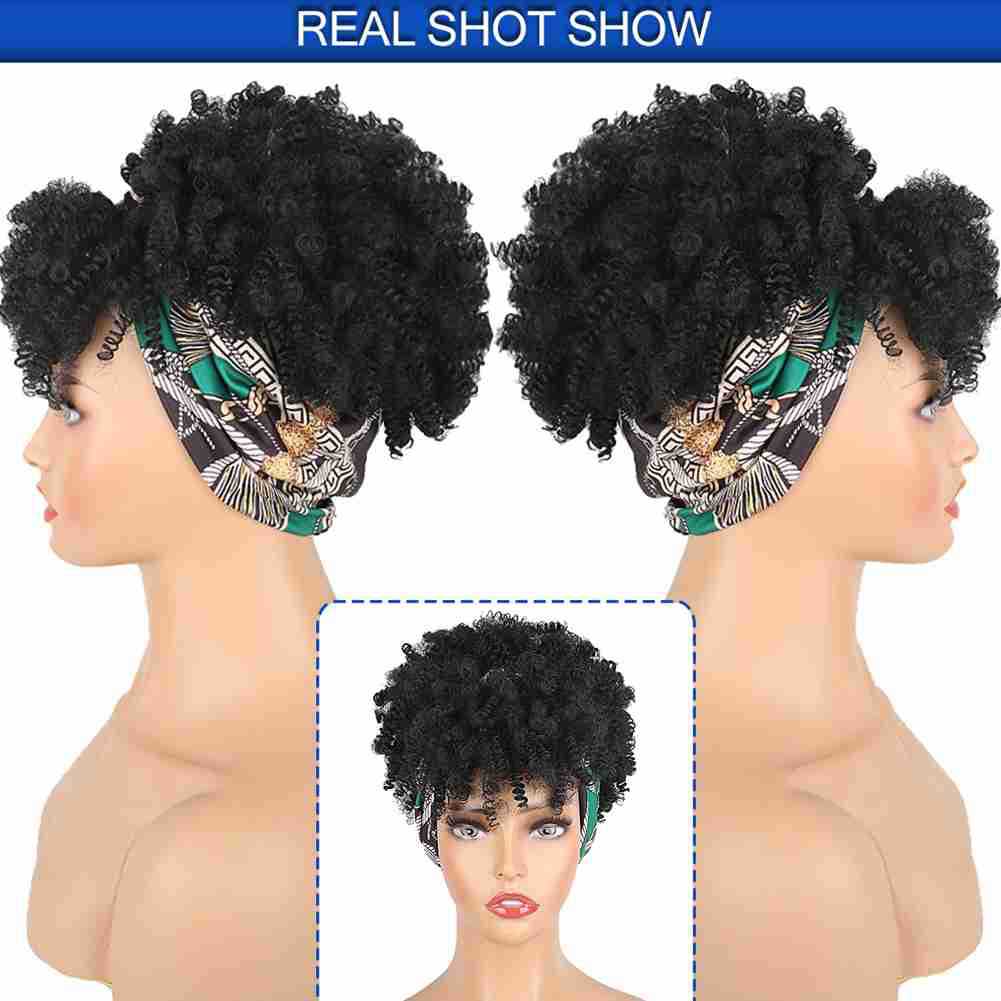 Curly Headband Wig — No Lace, No Glue