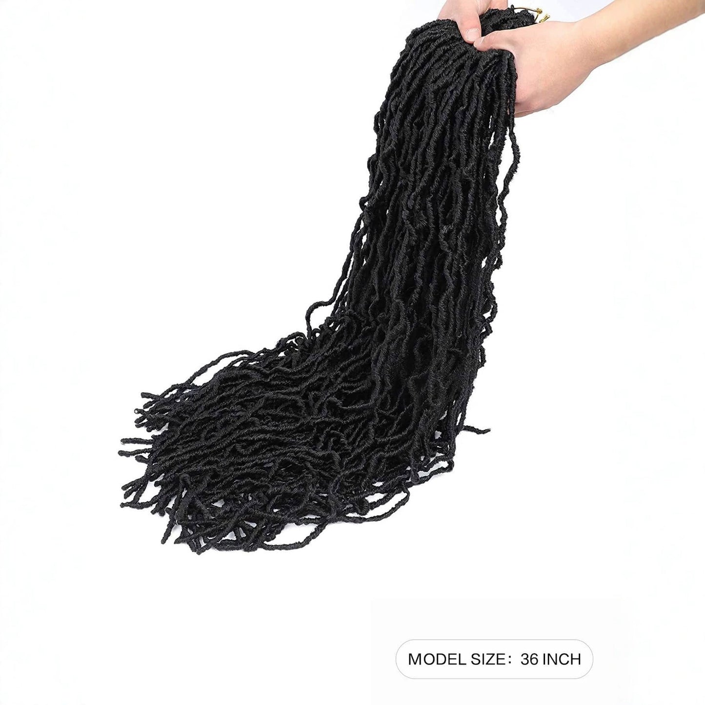 Curly-end synthetic wig — product photo 3