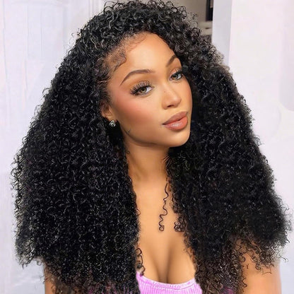 Kinky Curly Human Hair Lace Front — 16" to 32"