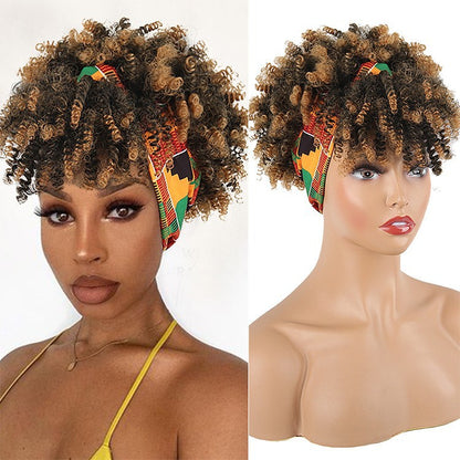 Curly Headband Wig — No Lace, No Glue