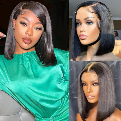 Human Hair Bob — Lace Front, 8" to 14"