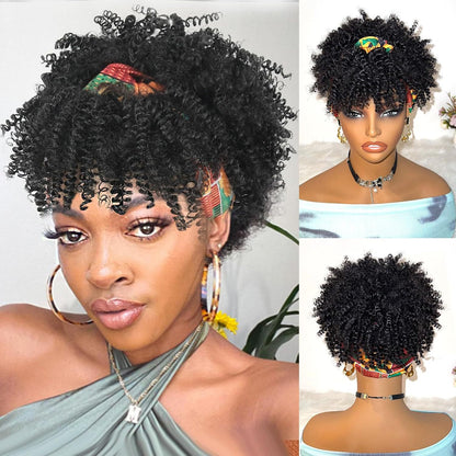Curly Headband Wig — No Lace, No Glue