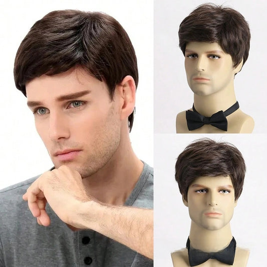Men's Short Curly Wig