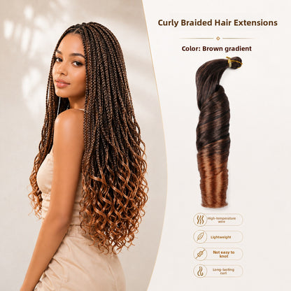 Large spiral curl wig in shade T30, auburn ombré