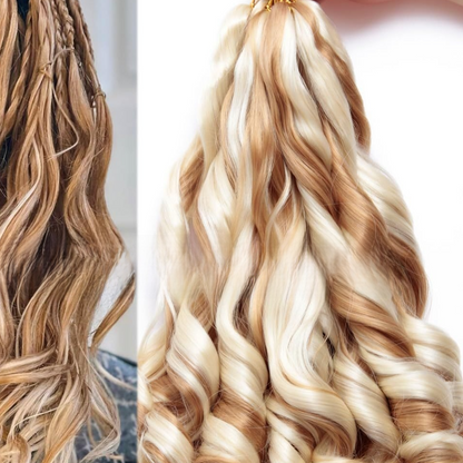 Long wavy synthetic wig in shade P27613