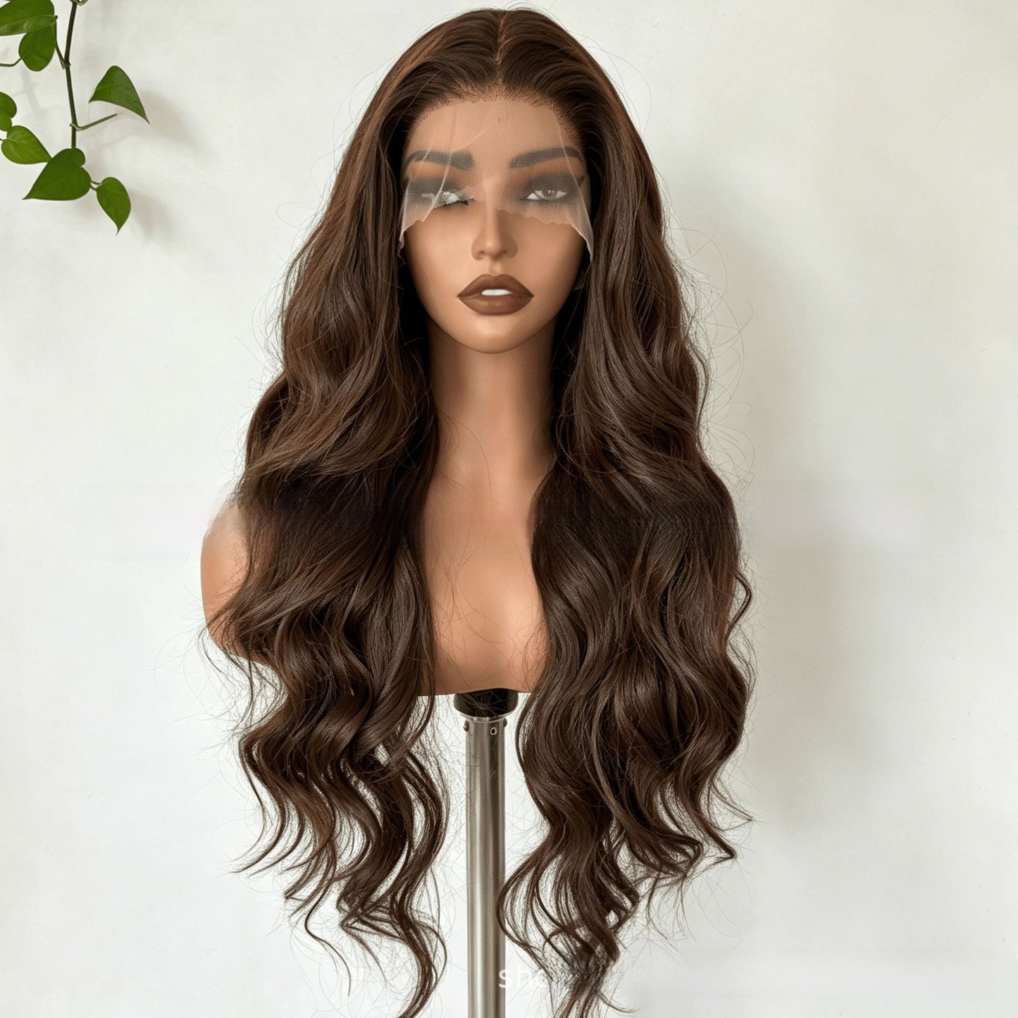 26 inch long curly lace front wig