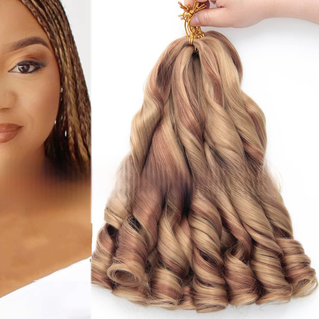 Long wavy synthetic wig in shade P2730