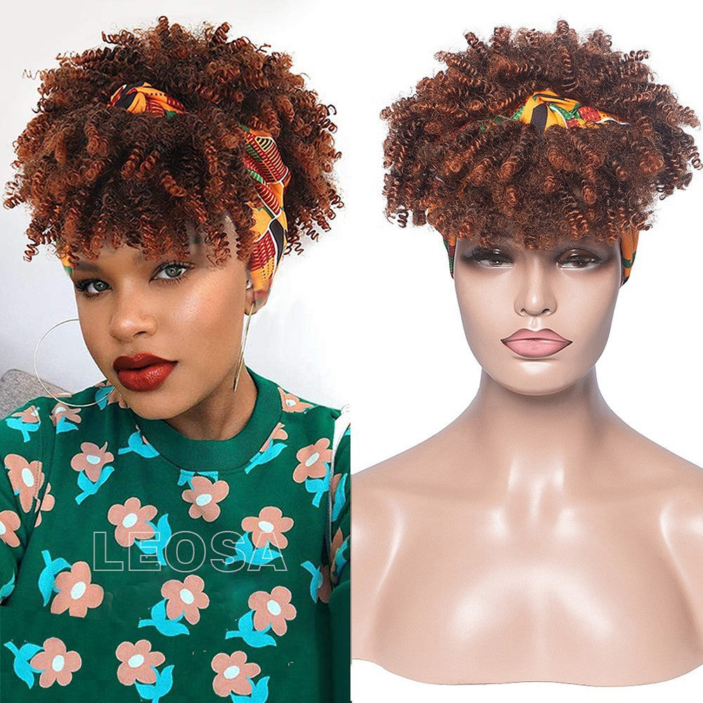 Curly Headband Wig — No Lace, No Glue