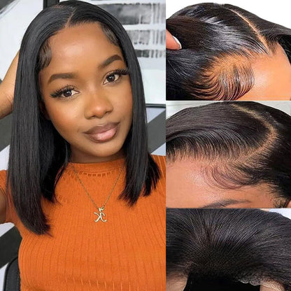 Human Hair Bob — Lace Front, 8" to 14"