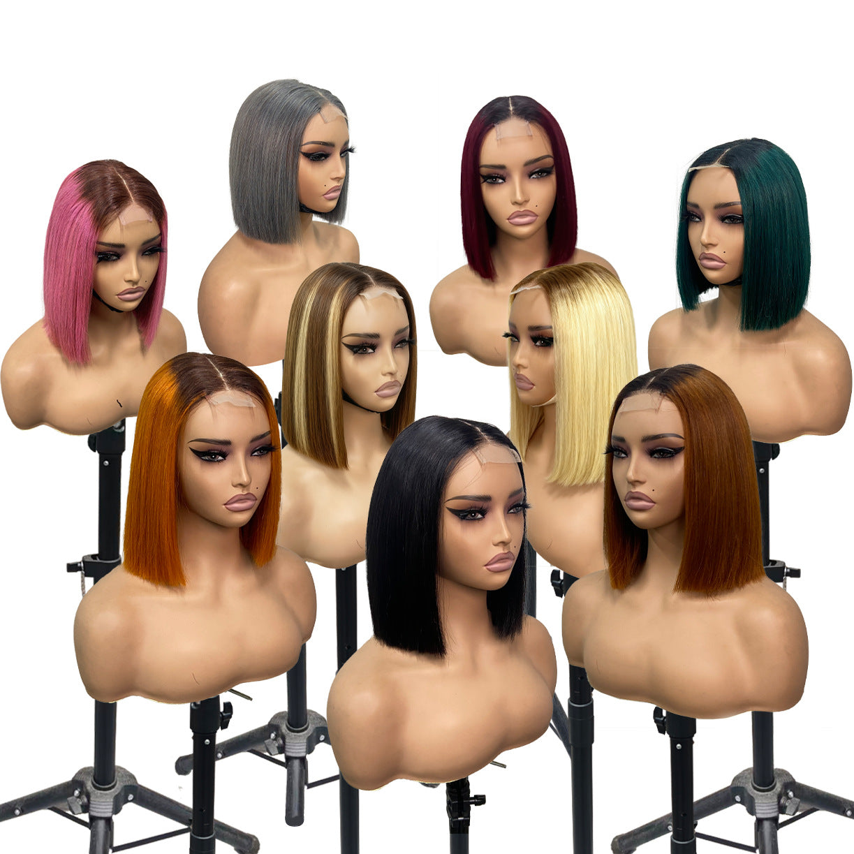 Human Hair Bob — Eight Shades