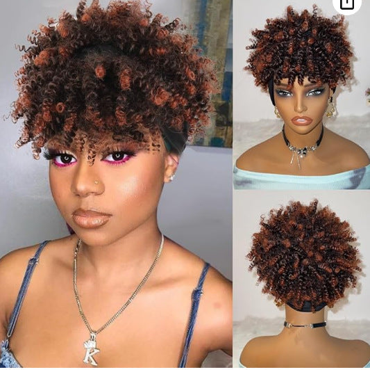 Curly Headband Wig — No Lace, No Glue